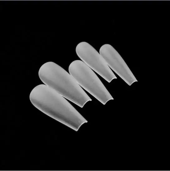 120Pcs Full Cover Press On Nail Tips Stiletto Almond Square Coffin French False Fake Soak Off Gel Nail Extension Tips Capsule