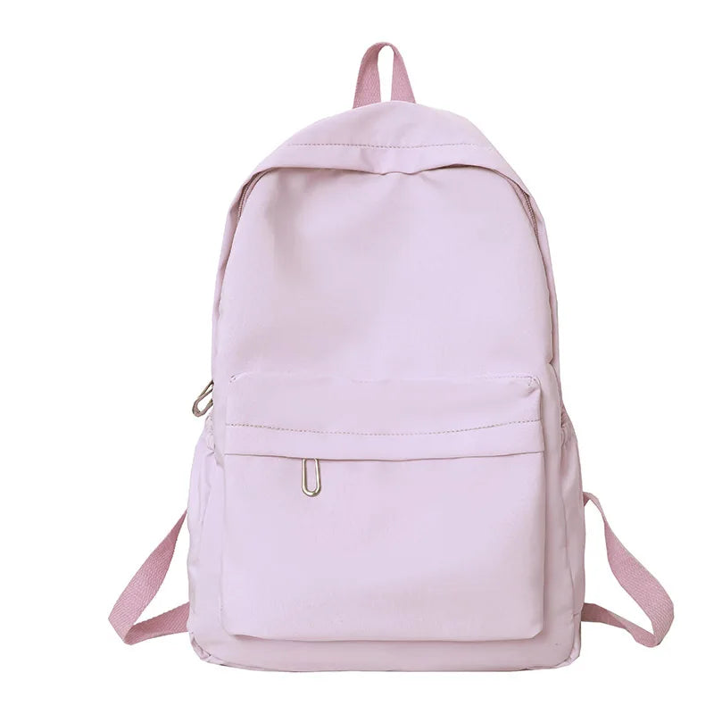 Aichashi BACK TO SCHOOL New Women's Backpack Large Capacity Travel Bag School Season New Students Casual Solid Color Mochila