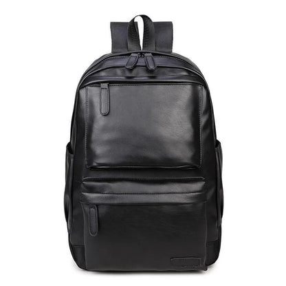 Aichashi BACK TO SCHOOL Korean Version Backpack Men's and Women Leather Travel Backpack Academic Style College Student Backpack Fashion Trend Laptop Bag