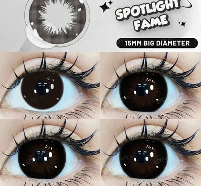 15mm Big Diameter Black Lenses 14.5mm Lenses  Colored Contact Lenses for Eyes Big Eye Lenses Natural Look Lenses