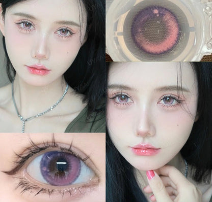 Color Contact Lenses with Diopters Blue Graduated Colored Lenses Cosplay Color Lens Green Lenses Pink Lenses Anime Lenses