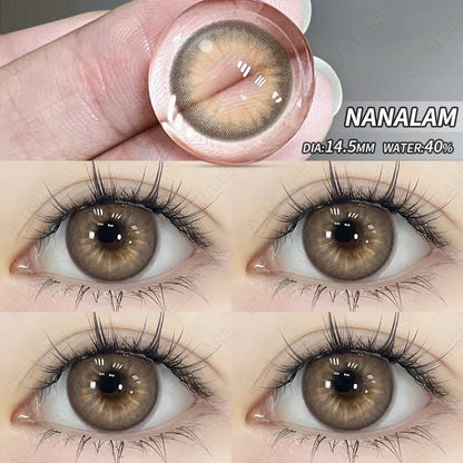 Aichashi NEW Style Eyes Contacts Lenses Colored Contact Lens for Eye 1pair Blue Contact Lens Yearly Beauty Makeup Red Eye Lenses