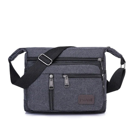 Aichashi Men Canvas Shoulder Bags Casual Tote Travel Men's Crossbody Bag Luxury Messenger Bags Fashion High Quality Handbag