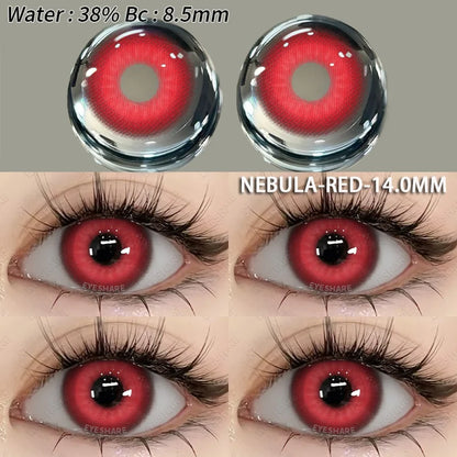 Aichashi 1 Pair Fashion Pink Cosplay Anime Lenses Color Contact Lenses for Eyes Cosmetics Purple Lenses Yearly Eye Contact Lens