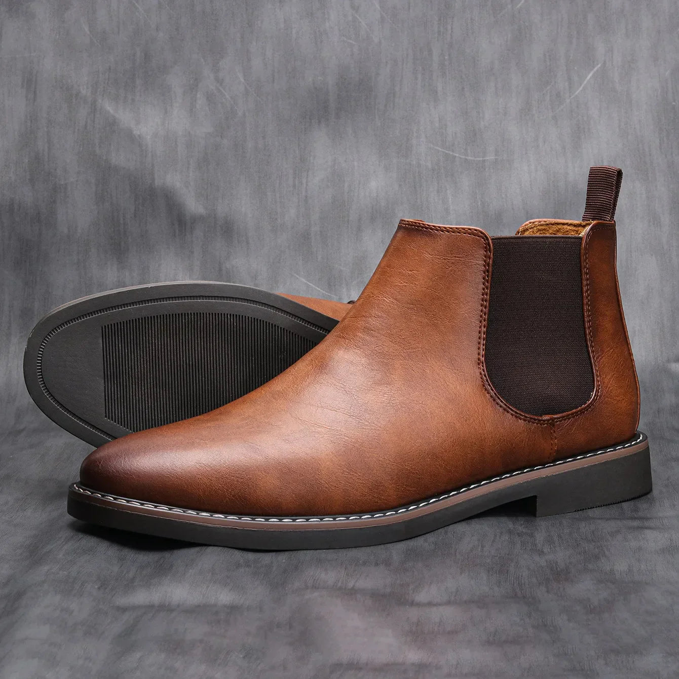 Aichashi 40~46 Men Chelsea Boots Brand Retro Comfortable Fashion Men Boots