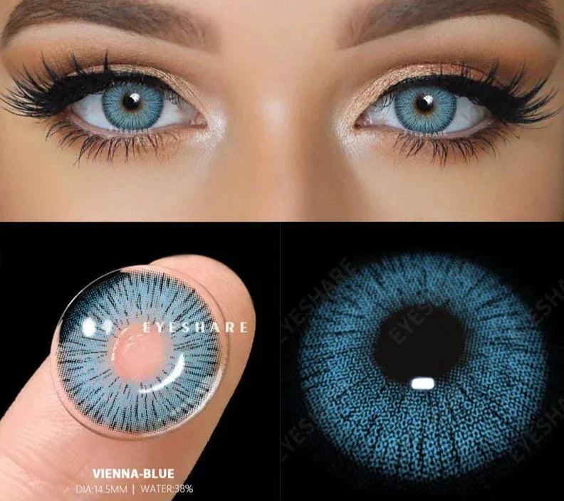 Coloured Contact Lenses for Eyes 1pair Gray Pupils Lens Blue Eye Lenses Green Lens Yearly Brown Contacts Cosmetic Lens