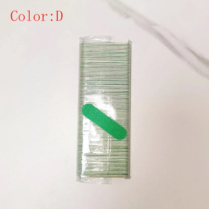 100Pcs/Lot,Double Side Disposable Mini Wooden Nail File,Grinding Polishing  Buffer Strips Manicure Care Tools,Size:5x1.3cm