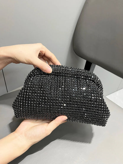 Aichashi Luxury Designer Rhinestones Clutch Purse Bag for women handle bag Shoulder Bag Purse evening bag banquet bag