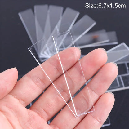 Aichashi 1Set False Nail Tips Nail Art Display Stand Transparent Practice Acrylic Gel Polish Holder Strip Manicure Showing Tools JI151-1