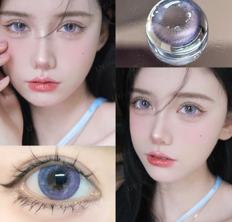 Color Contact Lenses with Diopters Blue Graduated Colored Lenses Cosplay Color Lens Green Lenses Pink Lenses Anime Lenses