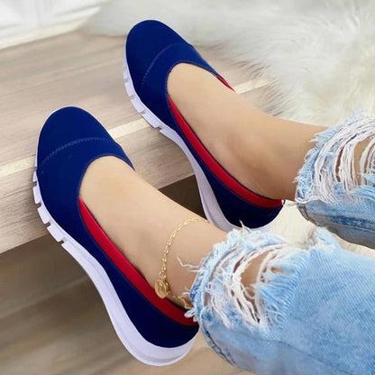 Aichashi Ladies Handmade Solid Color Women Shoes Classic Casual  Flat Heel Shoes Comfortable Non-slip Fashion Zapatos De Mujer Sneakers