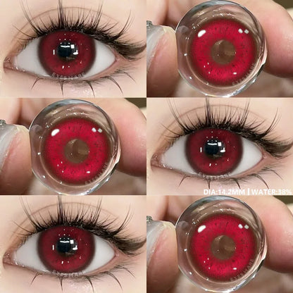 Aichashi 1pair Natural Color Contact Lenses for Eyes Gray Pupils Lens Blue Lenses Beautiful Pupil Yearly Makeup Green Eye Lenses