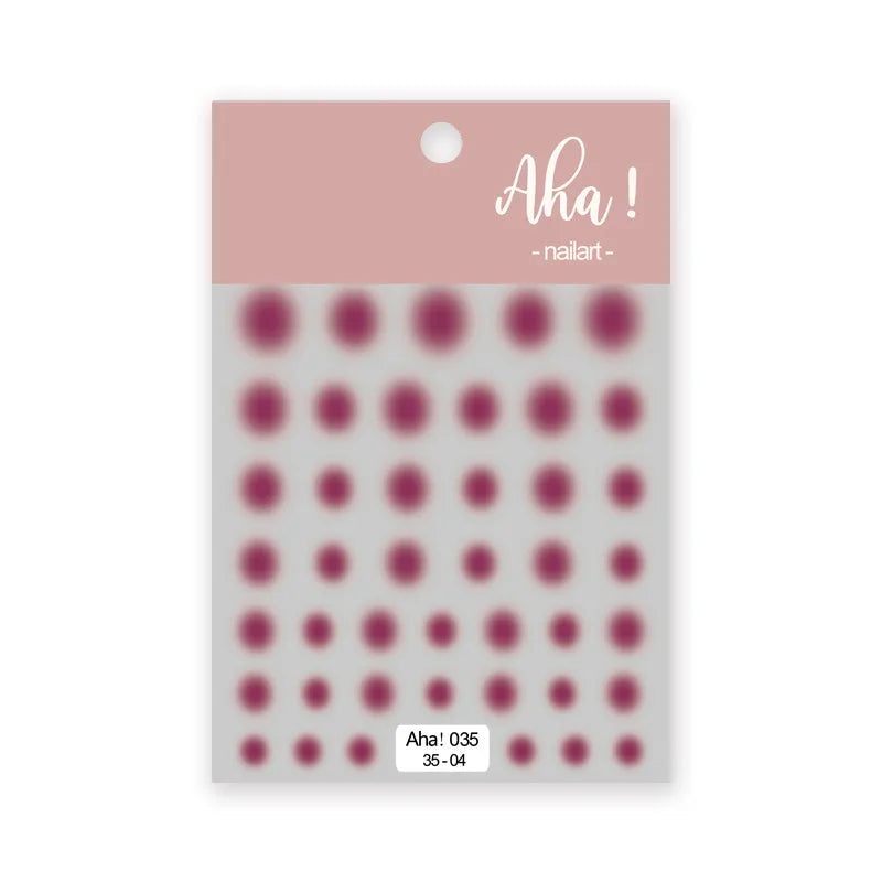 Aichashi 12 colors Pink Smudge Nail Sticker Blush Gradient Decals Sticker Self-Adhesive Translucent Waterproof Ultra-Thin 3D Nail Slider