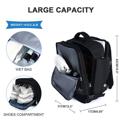 Aichashi BACK TO SCHOOL Women Travel Backpack 17 Inch Laptop USB Airplane Business Shoulder Bag Nylon Students Schoolbag Luggage Pack Bags hot selling