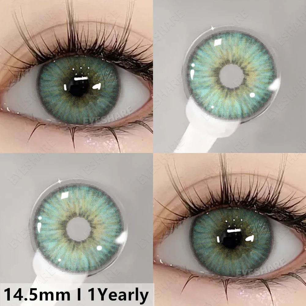 Aichashi New Fashion Color Contact Lenses for Eyes Cosplay Blue Eyes Contacts Lenses Makeup Green Eyes Lenses Yearly 2pcs/pair