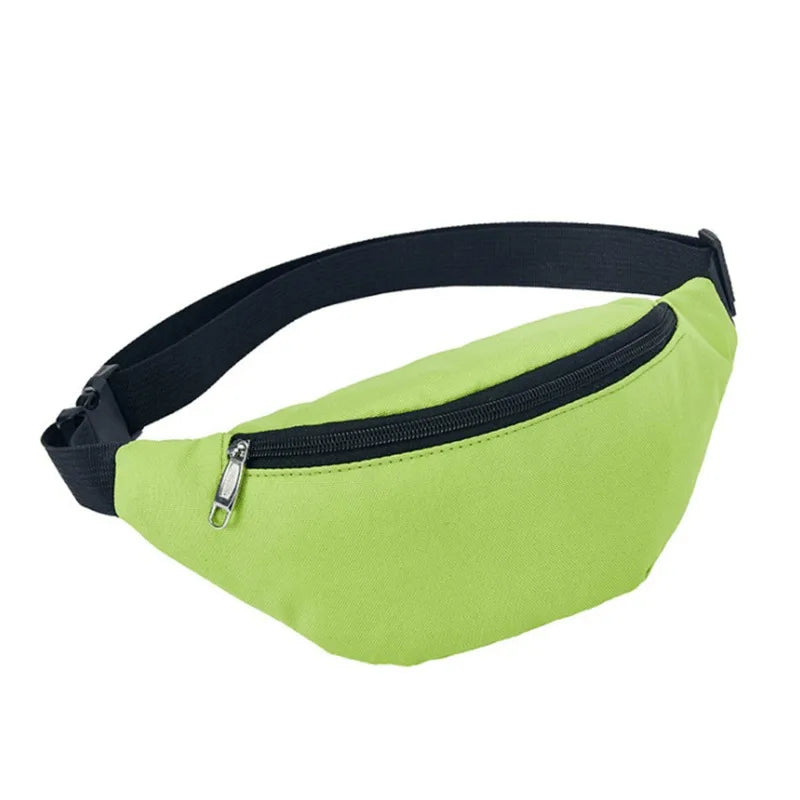 Aichashi Belt Pouch For Men Women Fanny Waist Bag Pack Waterproof Running Belly Banana Male Ladies Kangaroo Bum Hip Sports Waistbag Side