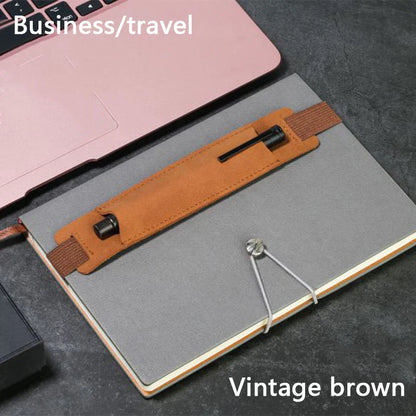 Aichashi BACK TO SCHOOL PU Leather Pencil Holder Bag Vintage Single Pen Case Universal Pen Storage Pen Sleeve Protectors Office School Stationery Gifts