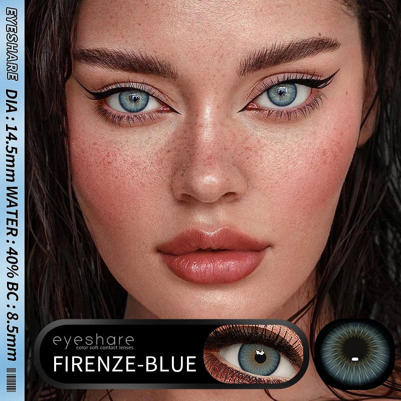 Aichashi New Fashion Color Contact Lenses Natural Brown Contact Blue Lenses Gray Pupils Cosmetic Colored Lens Green Eye Lenses