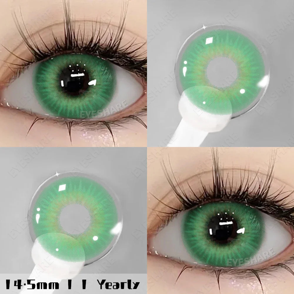 Aichashi New Fashion Color Contact Lenses for Eyes Cosplay Blue Eyes Contacts Lenses Makeup Green Eyes Lenses Yearly 2pcs/pair