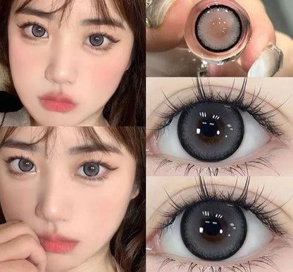 15mm Big Diameter Black Lenses 14.5mm Lenses  Colored Contact Lenses for Eyes Big Eye Lenses Natural Look Lenses