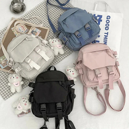 Aichashi Fashion Kawaii Mini Backpack Women Shoulder Bag for Teenage Girls Multi-Function Small Bagpack Ladies Travle School Backpacks