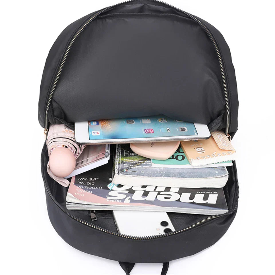 Aichashi Luxury Design Nylon Women Backpack Fashion Bagpack Classic Style School Bag for Girls New Travel High Capacity Bookbags Sac