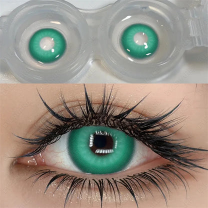 Aichashi 1 Pair Color Contact Lenses for Eyes Cosplay Red Color Lens Anime Purple Lenses Korean Lenses Big Eye Lens Blue Lenses