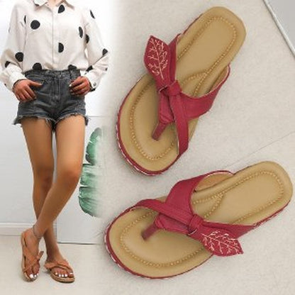 Aichashi Flats Women Slippers Summer New Fashion Sandals Women Outdoor Beach Casual Shoes Ladies Open Toed Flip-flops Women