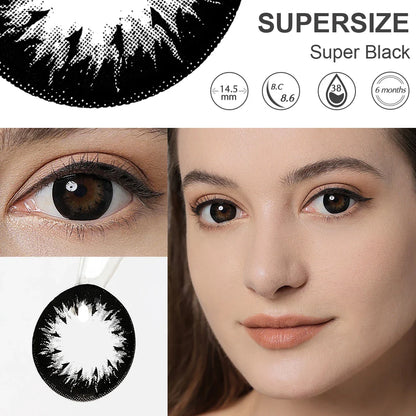 Aichashi Color Contact Lenses For Eyes Gray Prescription Lenses Contact Lenses with Diopters Colored Eye Lenses Beauty Pupils