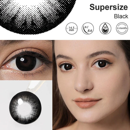 Aichashi Color Contact Lenses For Eyes Gray Prescription Lenses Contact Lenses with Diopters Colored Eye Lenses Beauty Pupils