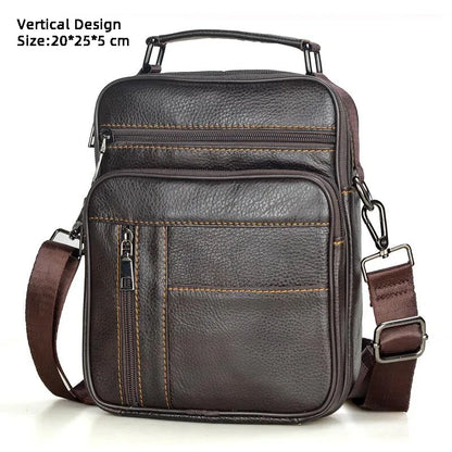 Aichashi Men Messenger Bags Genuine Leather Handbags for Man Luxury Brand Male Crossbody Bag for Mini Pad Boy Shoulder Bag