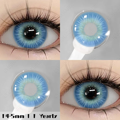 Aichashi New Fashion Color Contact Lenses for Eyes Cosplay Blue Eyes Contacts Lenses Makeup Green Eyes Lenses Yearly 2pcs/pair