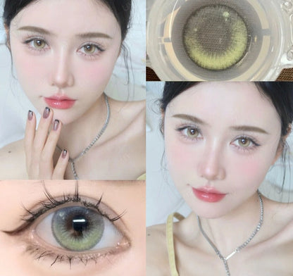 Color Contact Lenses with Diopters Blue Graduated Colored Lenses Cosplay Color Lens Green Lenses Pink Lenses Anime Lenses