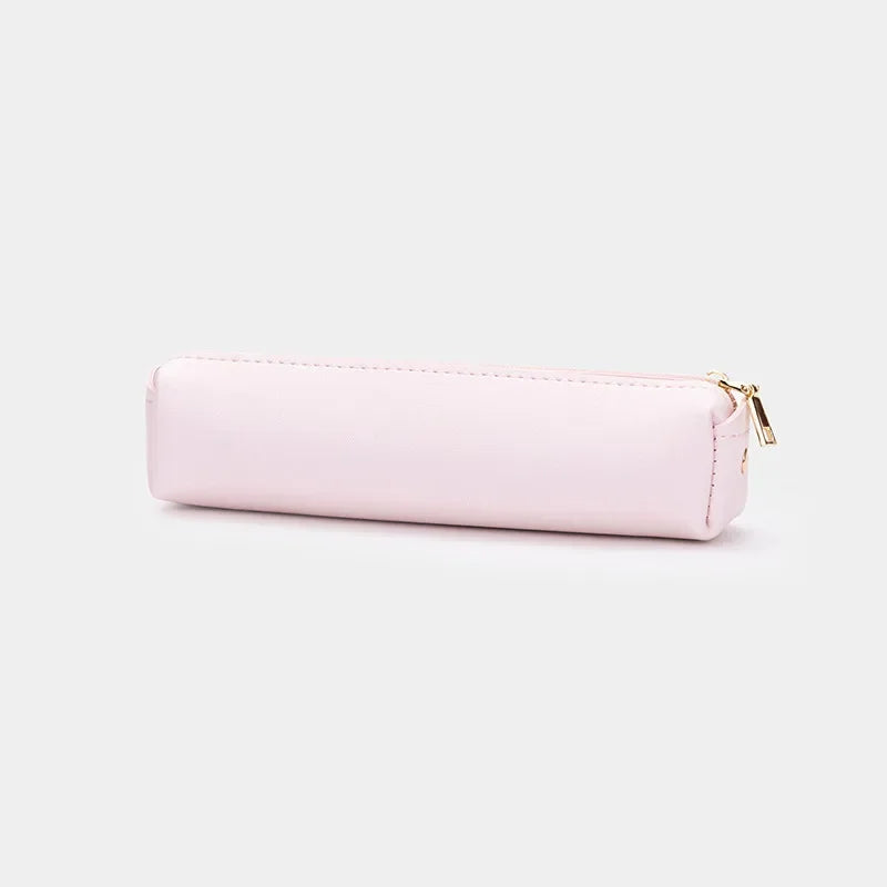 Aichashi BACK TO SCHOOL Luxury PU Leather Pencil Case School Pencil Cases Bag Small Pen Bags Stationery Pencil Pouch Stationery Organizer