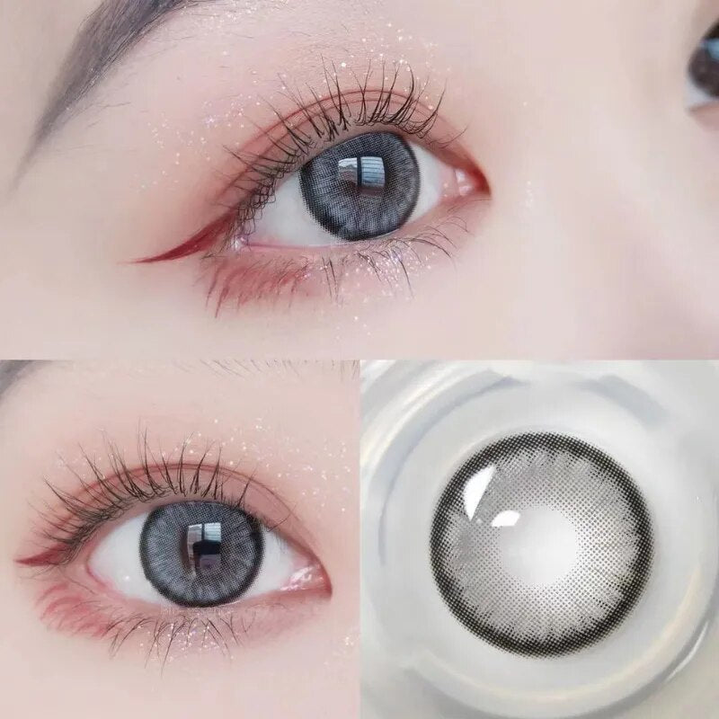 1 Pair Blue Lenses Anime Accessories Color Contact Lenses for Eyes Comic Tears Eye Fashion Lenses Green Lenses