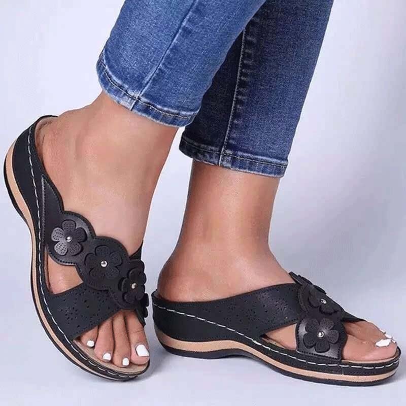 Aichashi New Sadals Women Fashion Platform Shoes For Women Open Toe Beach Sandals Woman Party Shoes Woman Slip On Sandals Ladies Slippers