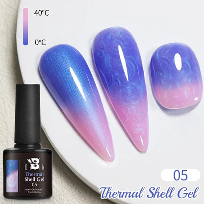 Aichashi 7.5ml Double Light Reflective Magnetic Gel Sparkling Rainbow Soak Off Semi Permanent Nail Art Disco Flashing Cat Eye Gel