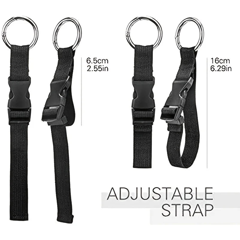 aichashi Travel Luggage Fixed Strap Backpack External Strap Portable Strap With Release Buckle Add-A-Bag Luggage Strap Belt Jacket Holder