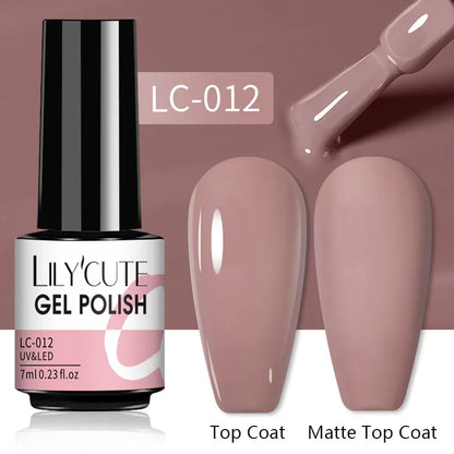 Aichashi 7ML Gel Nail Polish Vernis Semi-Permanent Nude Nail Polish For Nails Soak Off UV LED Gel DIY Nail Art Gel Varnishes