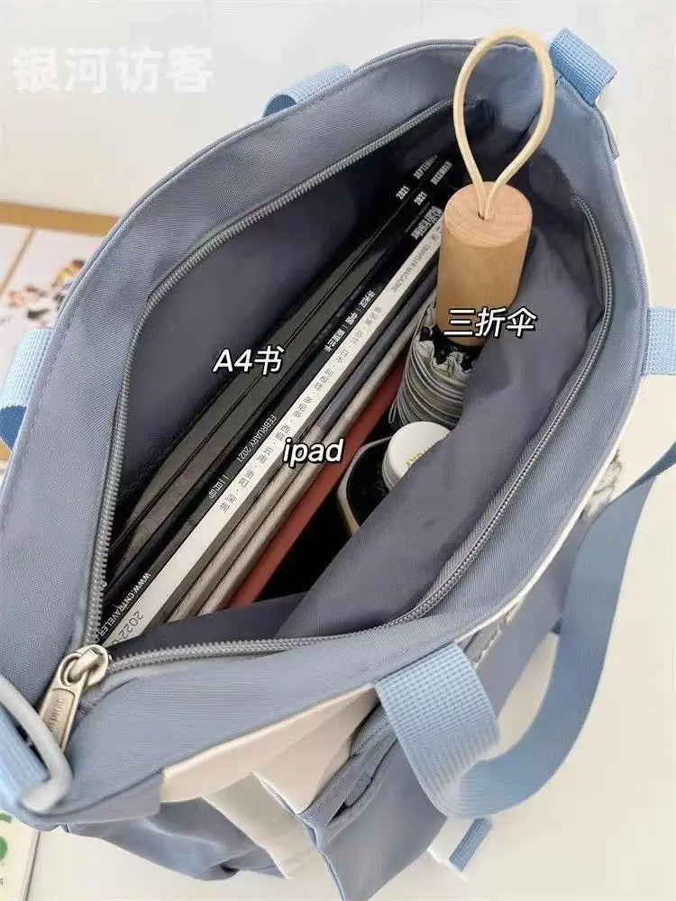 Aichashi BACK TO SCHOOL Japanese Girls' College Cute Shoulder Bag Student Classroom Bag Large Capacity Versatile Crossbody Bag