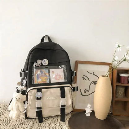 Aichashi Kawaii Women Backpack Waterproof School Bag For Teenager Girl Student Bookbag Laptop Rucksack Cute Female Travel Bagpack Mochila