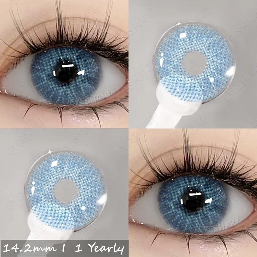 Aichashi New Fashion Color Contact Lenses for Eyes Anime Blue Eyes Contacts Lense Colorful Makeup Eyes Lenses Yearly 2pcs/pair