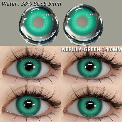 Aichashi 1 Pair Fashion Pink Cosplay Anime Lenses Color Contact Lenses for Eyes Cosmetics Purple Lenses Yearly Eye Contact Lens