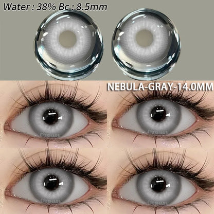 Aichashi 1 Pair Fashion Pink Cosplay Anime Lenses Color Contact Lenses for Eyes Cosmetics Purple Lenses Yearly Eye Contact Lens