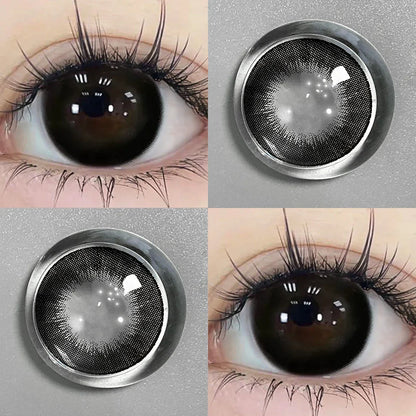 Aichashi Color Contact Lenses For Eyes Gray Prescription Lenses Contact Lenses with Diopters Colored Eye Lenses Beauty Pupils