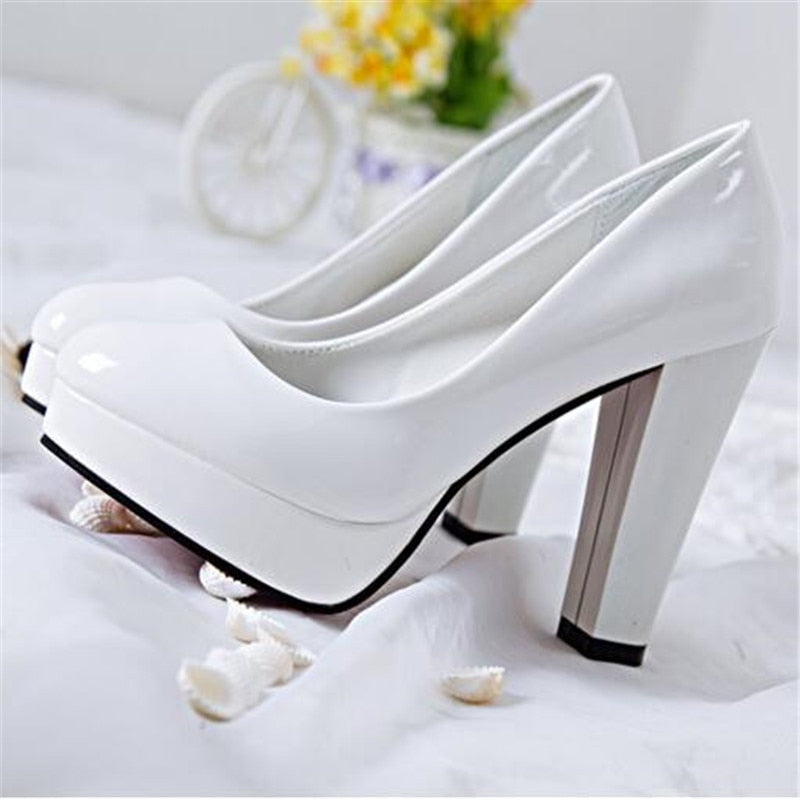 Aichashi New Women Pumps Shoes Pointed Toe High Heels Fine Pointed Toe Slip-On Designer Shoes Women Wedding Luxury Zapatilla Mujer