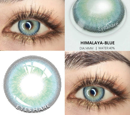 Color Lens Eyes 2pcs Natural Color Contact Lenses For Eyes Yearly Beauty Contact Lenses Eye Cosmetic blue Color Lens