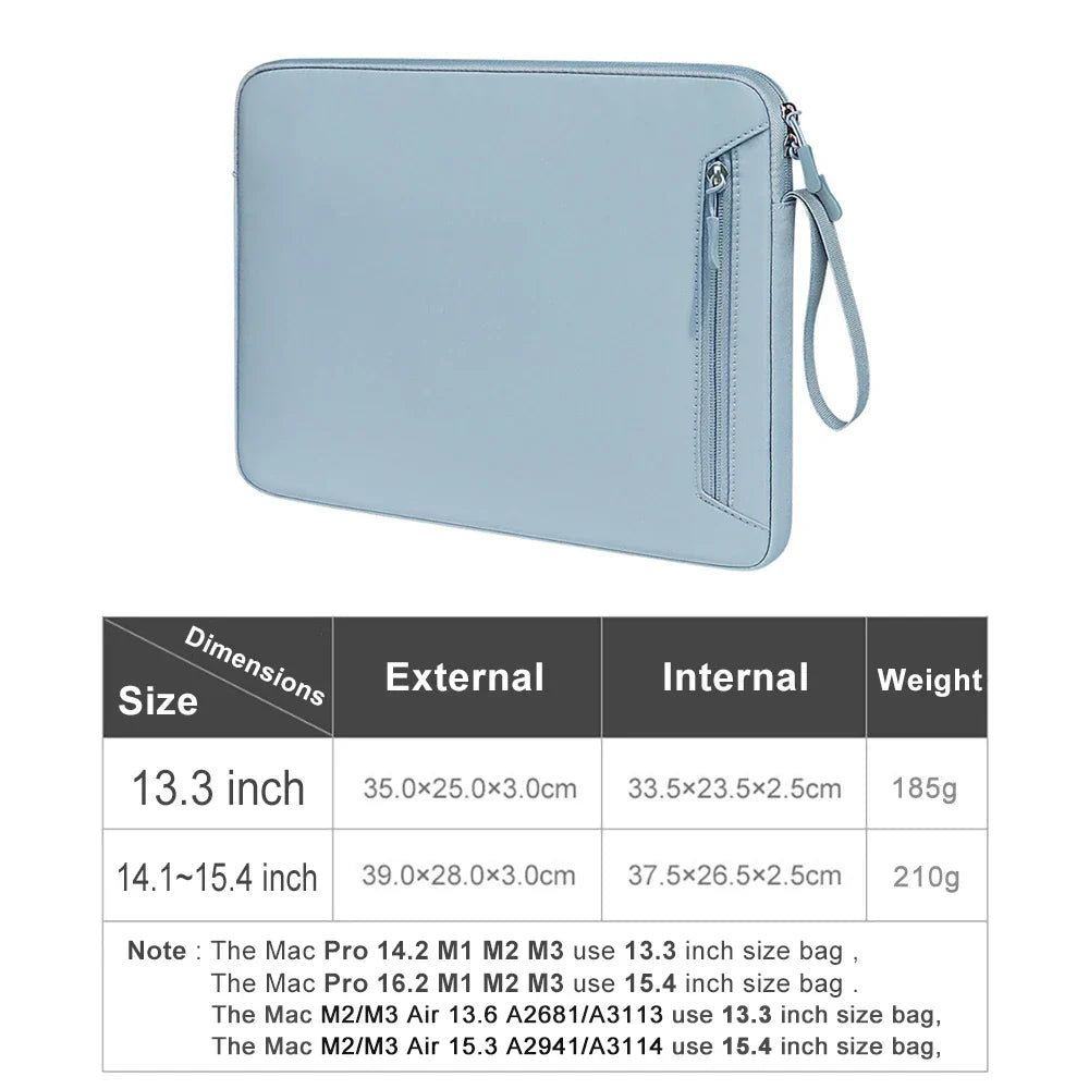 Aichashi BACK TO SCHOOL Laptop Bag 13 14 15 16 inch For Macbook Air Pro M1 M2 M3 Sleeve Cover Waterproof For Xiaomi Huawei HP Dell Lenovo Notebook Case