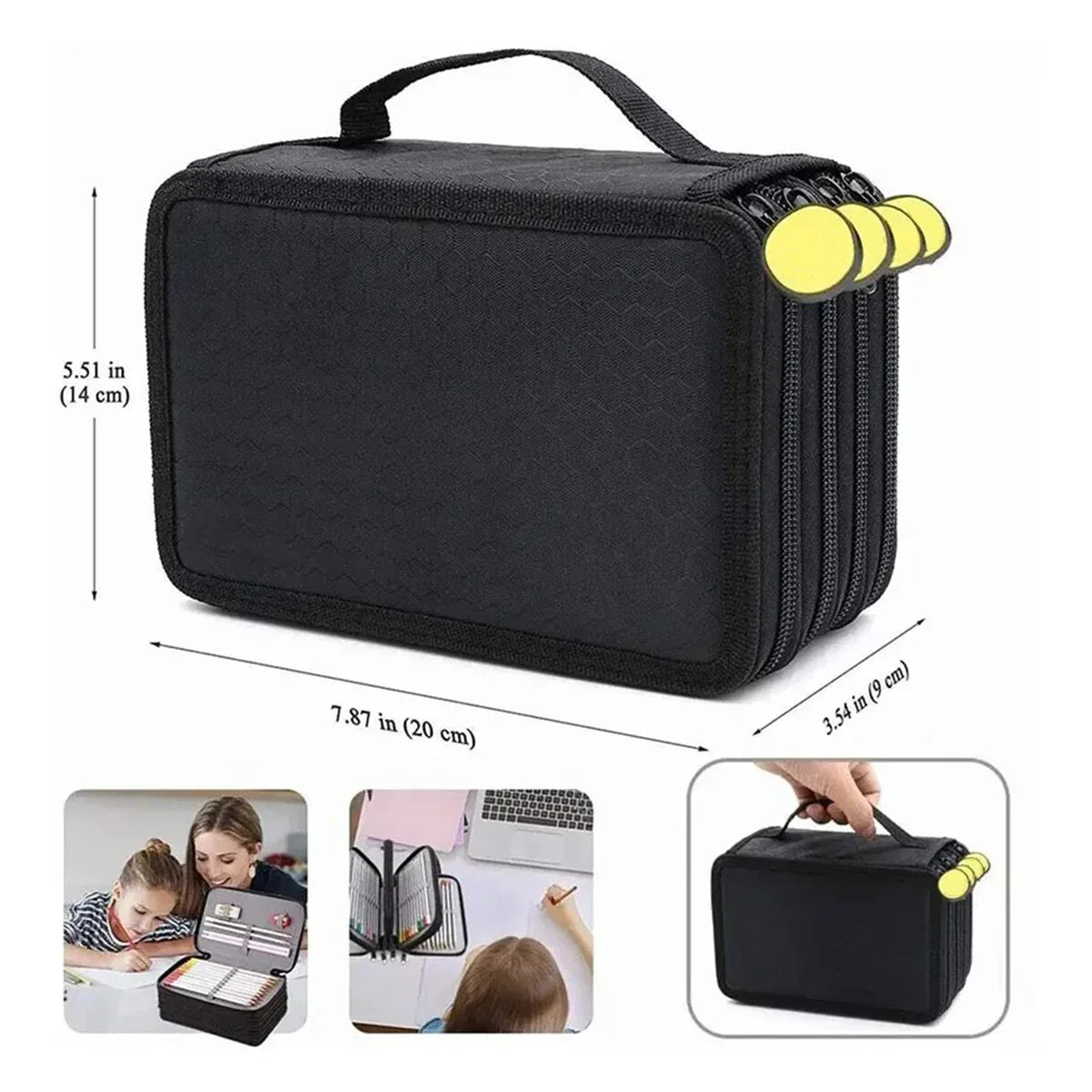 Aichashi BACK TO SCHOOL 72 Holes Four layers Pencil Case Large Capacity Kawaii Pen Storage Bag Korean Stationery Back to School Office Supplies