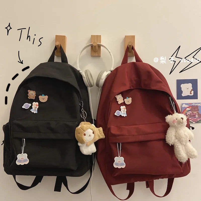 Aichashi BACK TO SCHOOL Japanese High School Girls Mini Backpack  New Kawaii School Bags for Teenage Girls Travel Backpack Women Cute Female